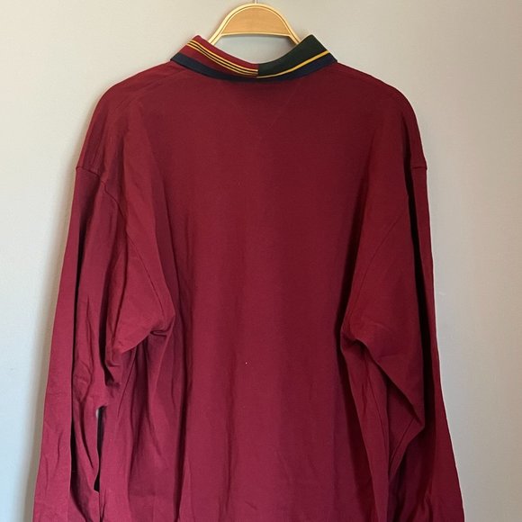 Tommy Hilfiger Long Sleeve Polo with Embroidered Emblem - NWT - Picture 9 of 14